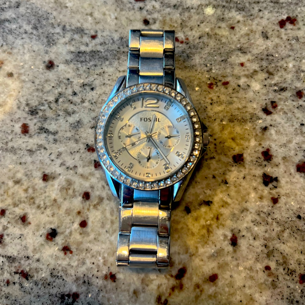 Stainless Steel Multifunction Fossil Watch